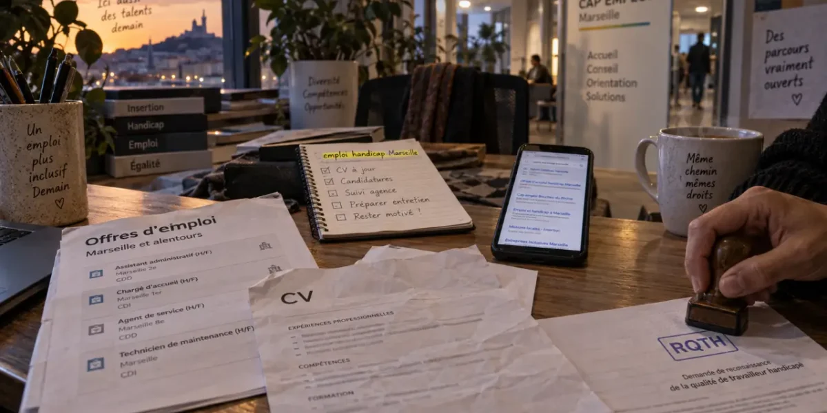 Emploi handicap marseille : CV et RQTH, recherche et postulation