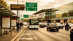 bus 51 marseille plan de campagne embouteillages centre commercial