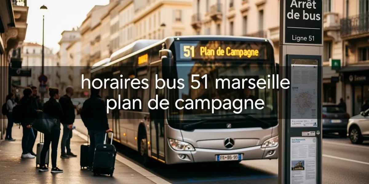 bus moderne horaires bus 51 marseille plan de campagne