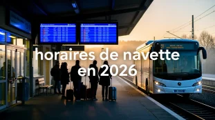 gare regionale avec navette moderne et horaires 2026
