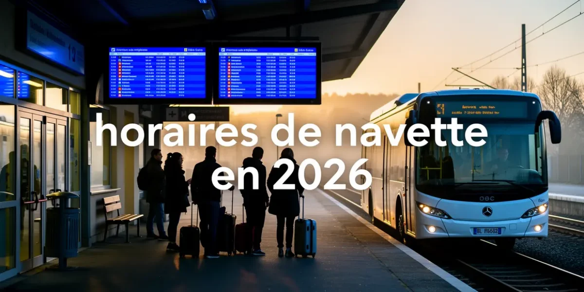 gare regionale avec navette moderne et horaires 2026