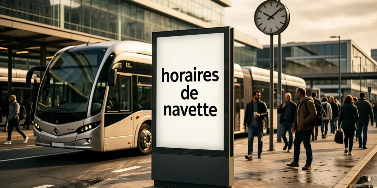 horaires de navette scene urbaine gare parc relais