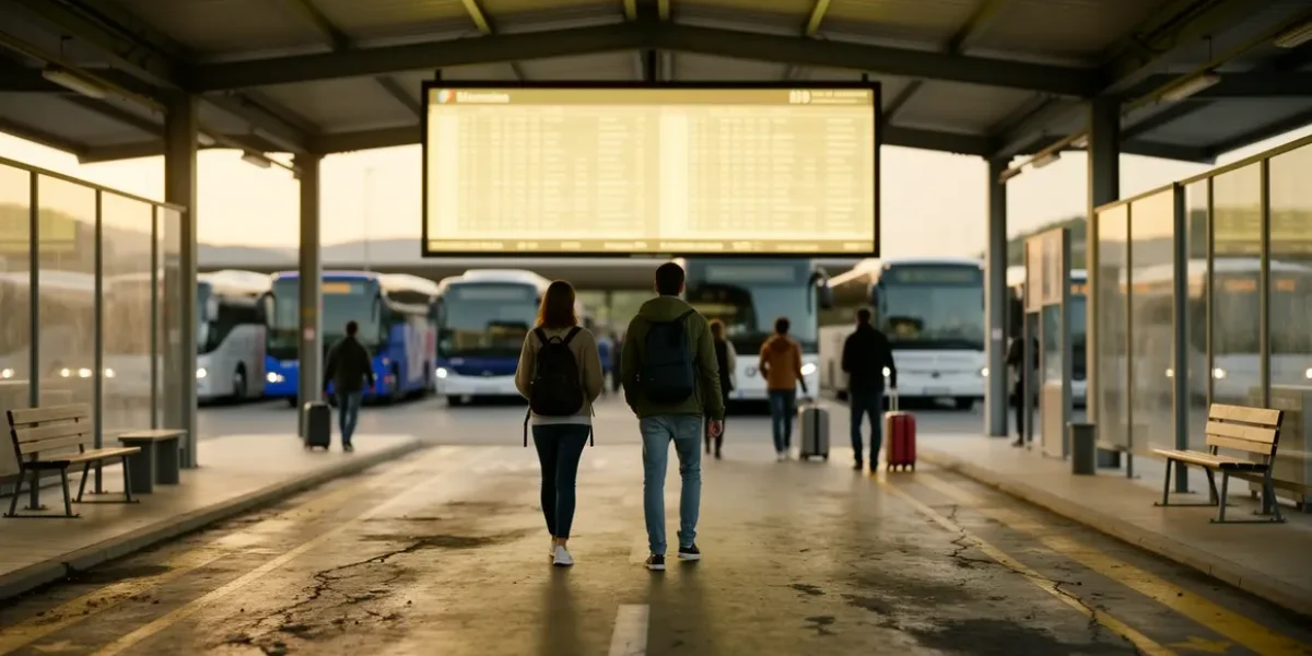 horaires de navette gare routiere Aix Marseille panneau lumineux