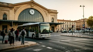 Horaires de navette devant la gare Aix Marseille