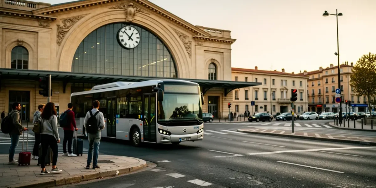 Horaires de navette devant la gare Aix Marseille