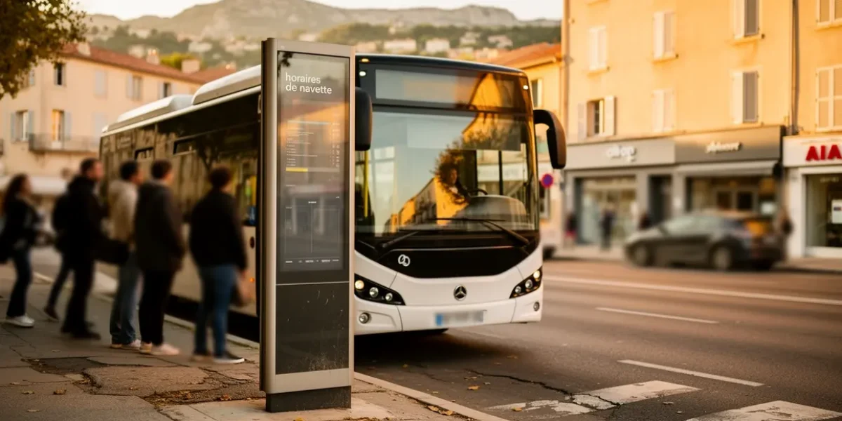 minibus urbain horaires navette Aix-Marseille