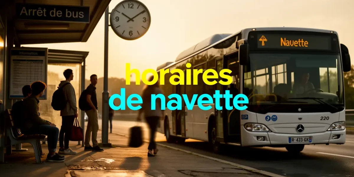 Scène gare routière horaires navette Aix Marseille