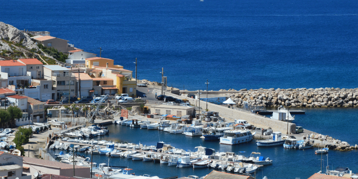 Paysage magnifique des Goudes à Marseille