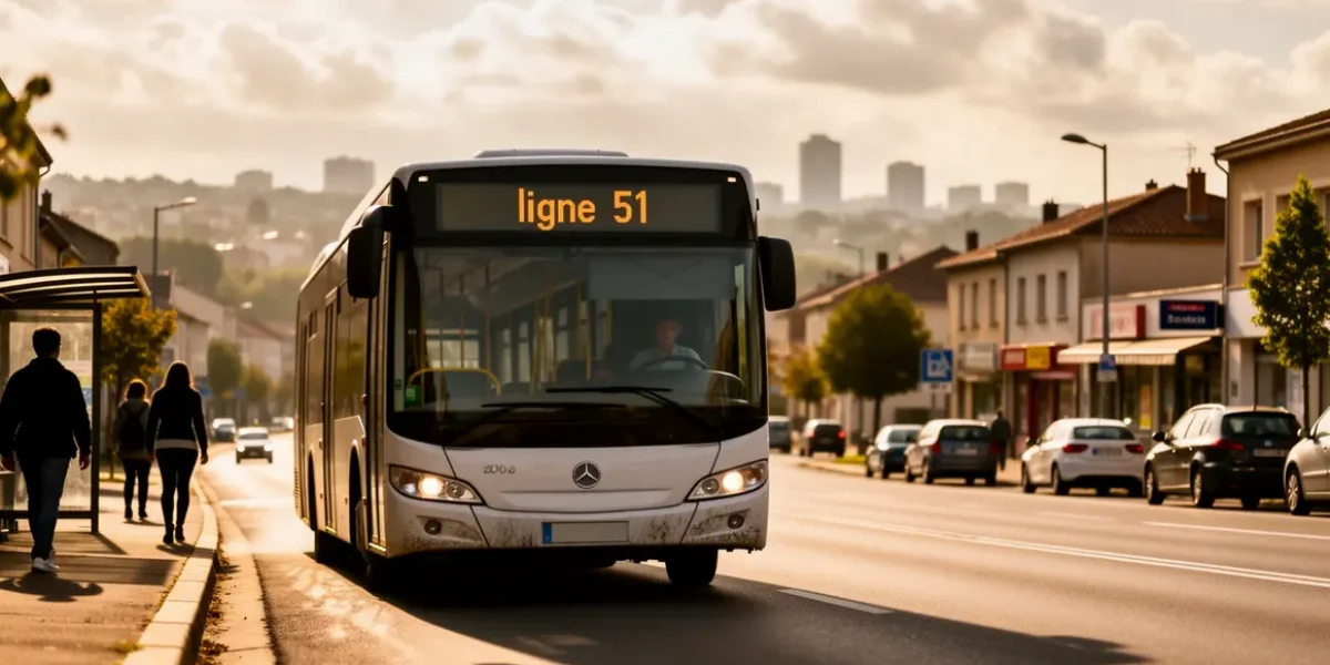 ligne 51 bus interurbain entre Aix et Marseille