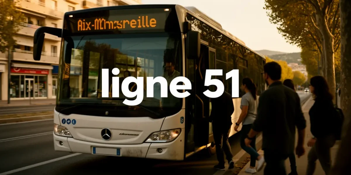 ligne 51 bus moderne entre Aix et Marseille