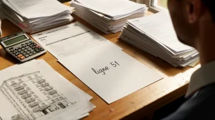 bureau propriétaire bailleur avec formulaire ligne 51