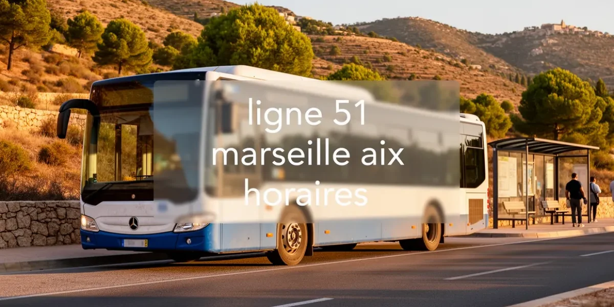 bus ligne 51 entre marseille et aix en provence