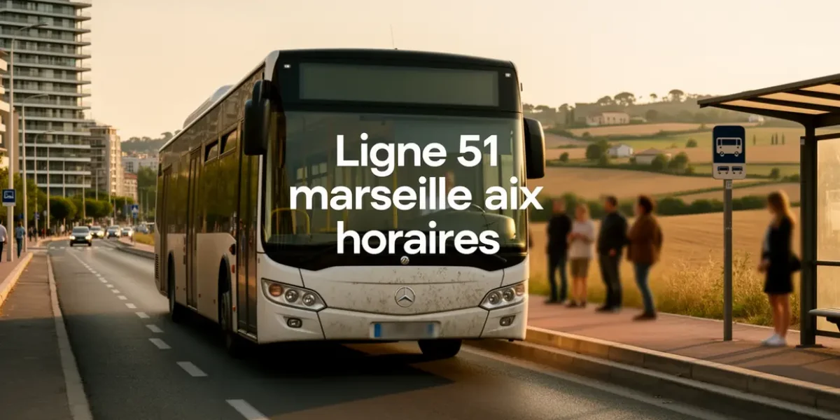 bus moderne ligne 51 marseille aix route arrêt urbain campagne