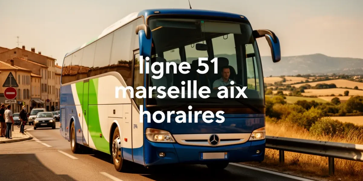 ligne 51 Marseille Aix bus sur route horaires