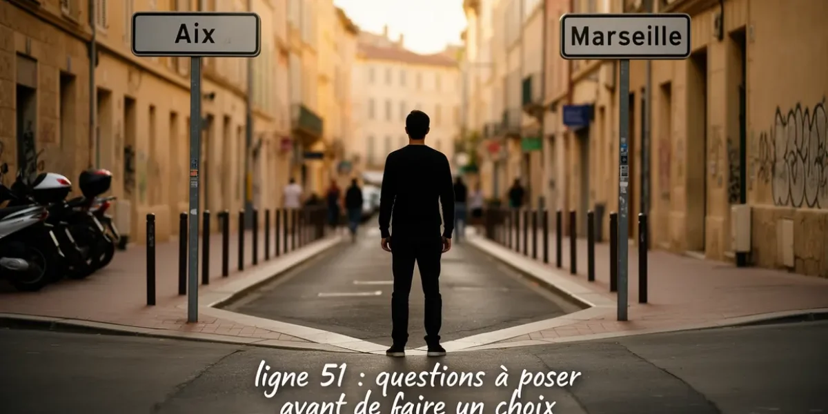 choisir entre deux chemins méthode ligne 51 aix-marseille