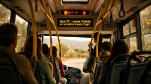 bus ligne 51 panneaux alerte vigilance Aix Marseille