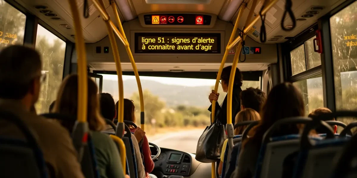 bus ligne 51 panneaux alerte vigilance Aix Marseille