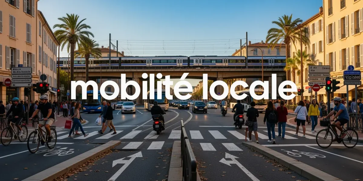 mobilite locale carrefour Aix Marseille bus velo marche train