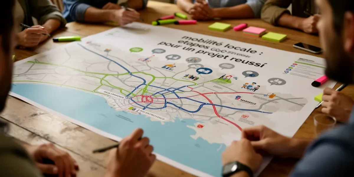 carte stylisee mobilite locale Aix-Marseille routes pistes transports concertation