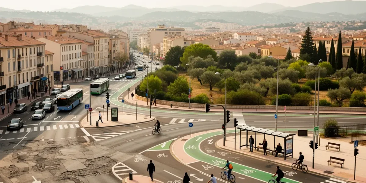 mobilite locale Aix Marseille panorama urbain periurbain