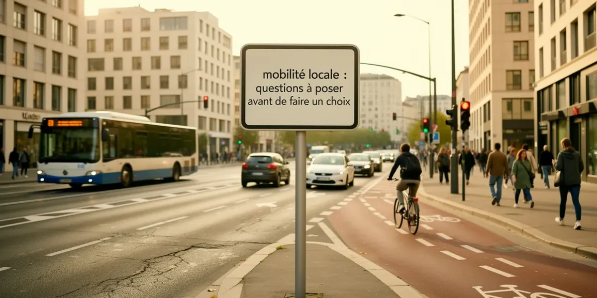 intersection urbaine modes de mobilite locale