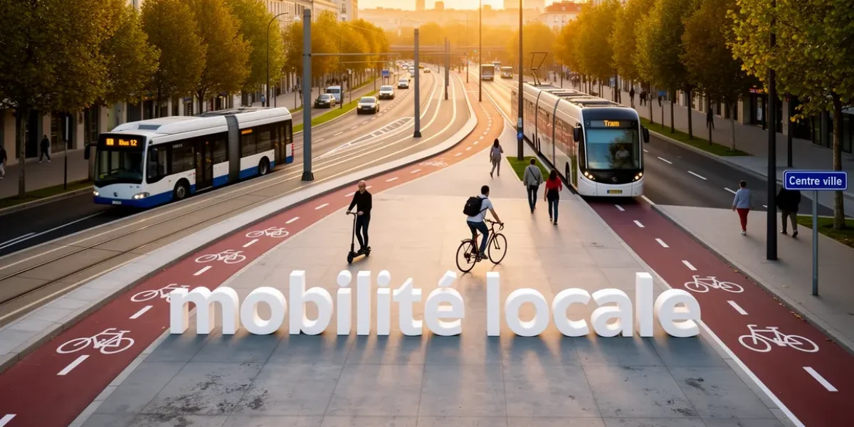 panorama mobilite locale ville routes bus tram pistes cyclables