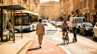 scene urbaine mobilite locale petit budget Aix-Marseille