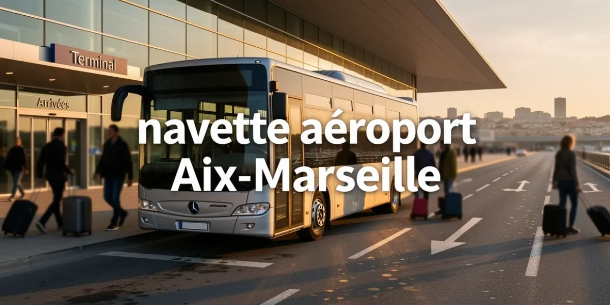 navette aeroport Aix-Marseille bus terminal