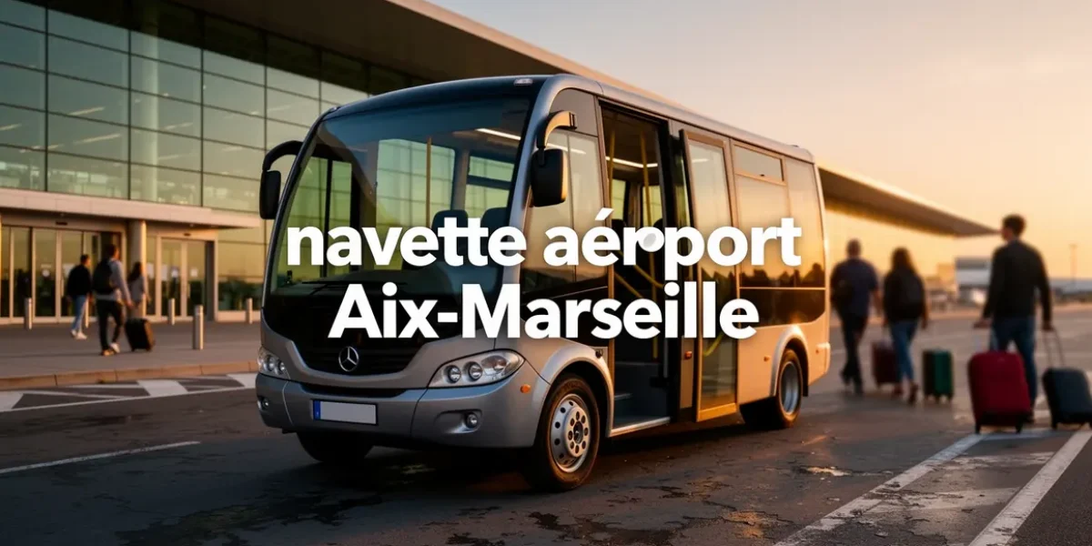navette aeroport Aix-Marseille passagers bagages terminal