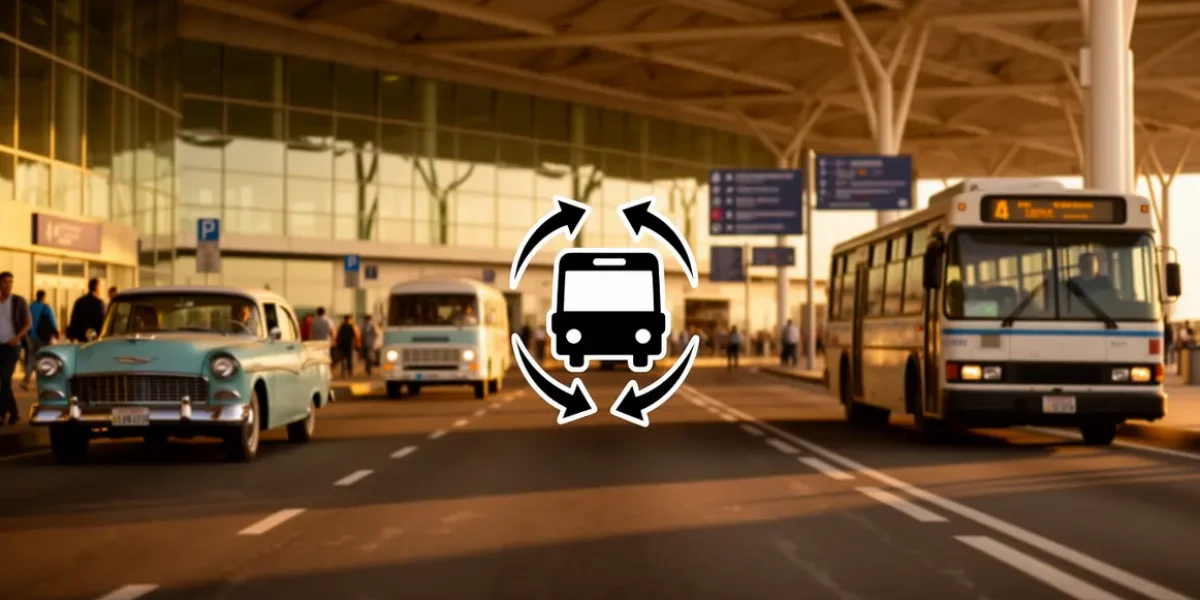 navette aeroport silhouettes vehicules terminal