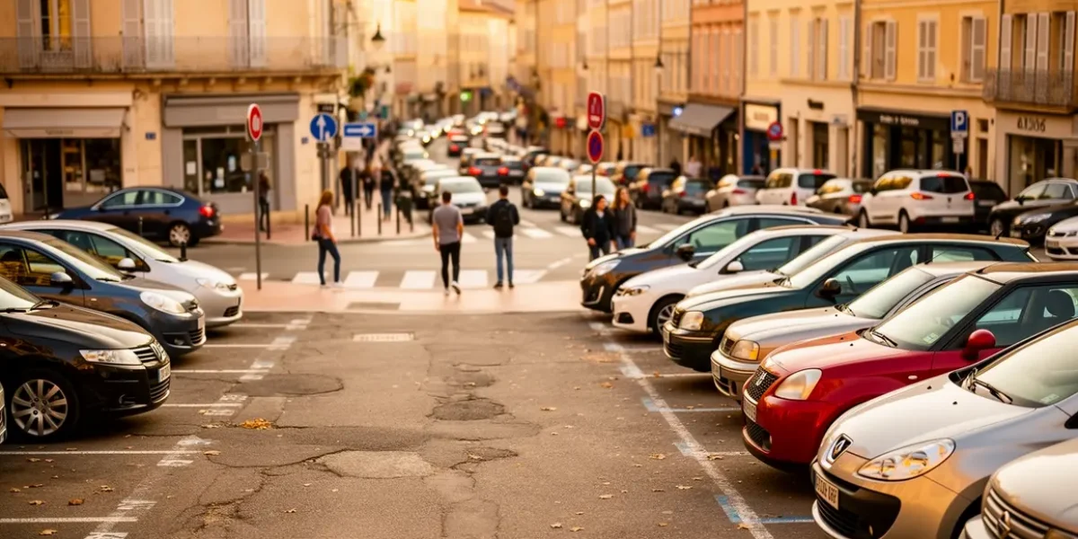 parking Aix centre ville embouteille