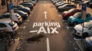parking aix en provence urbain signalisation