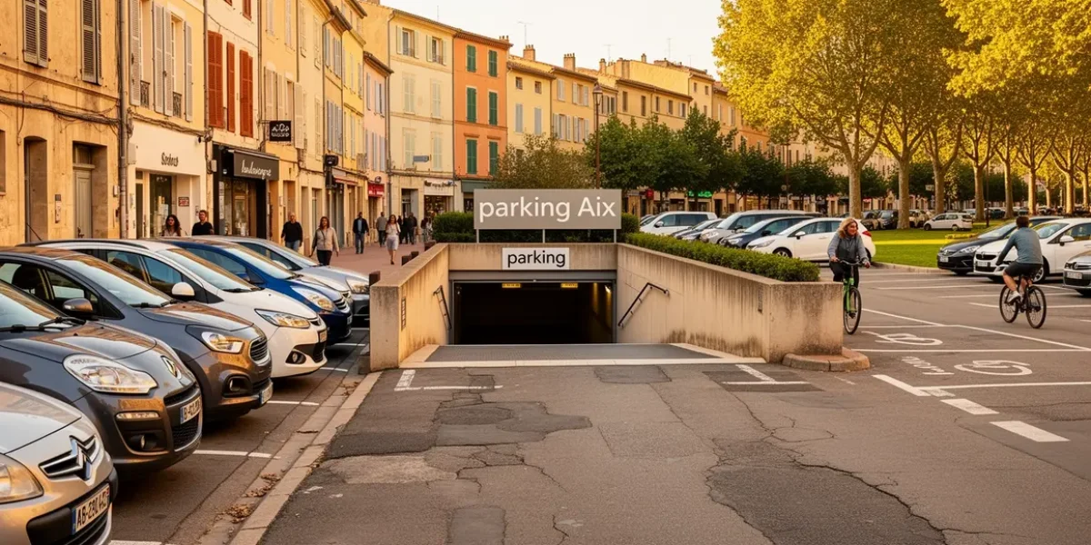 stationnement voitures aix en provence centre parking voirie parc relais