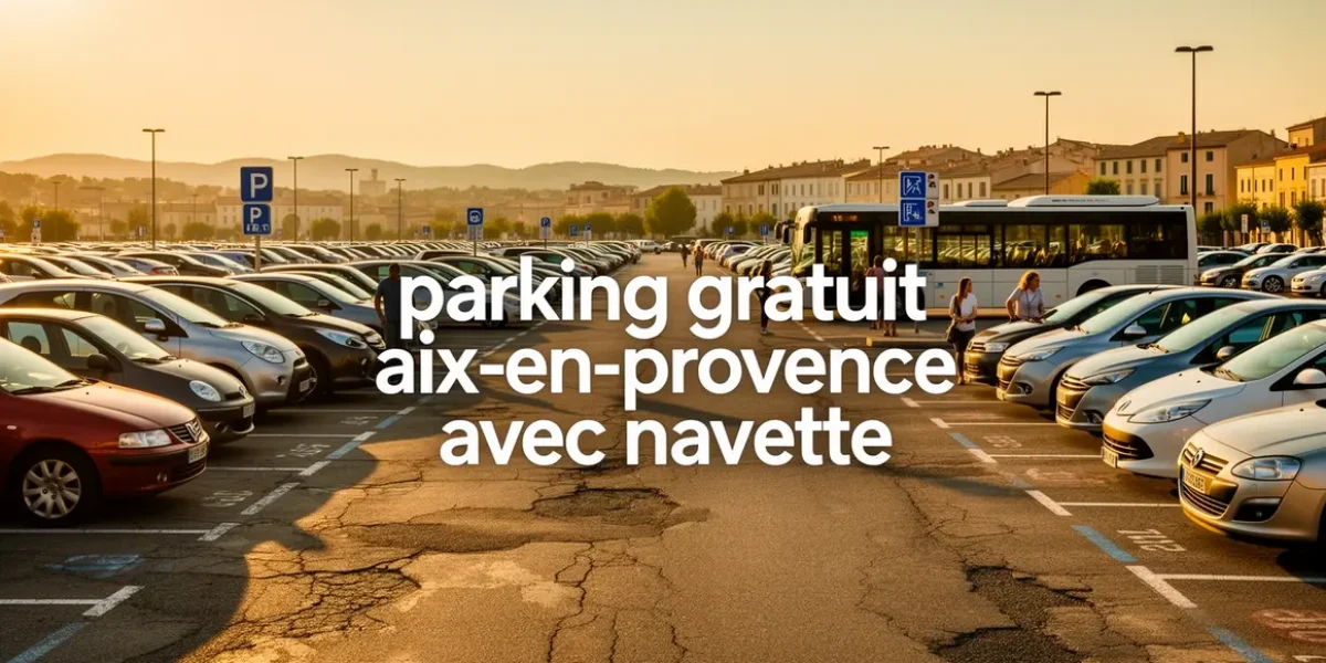 parking gratuit aix-en-provence avec navette