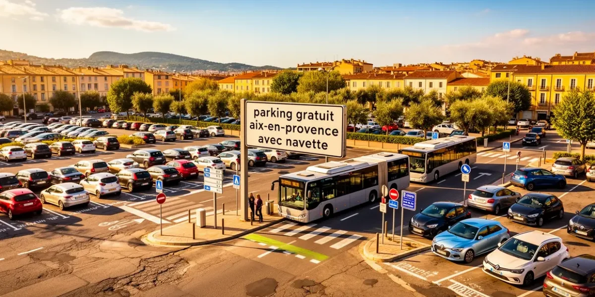 Parking relais gratuit avec navette à Aix-en-Provence