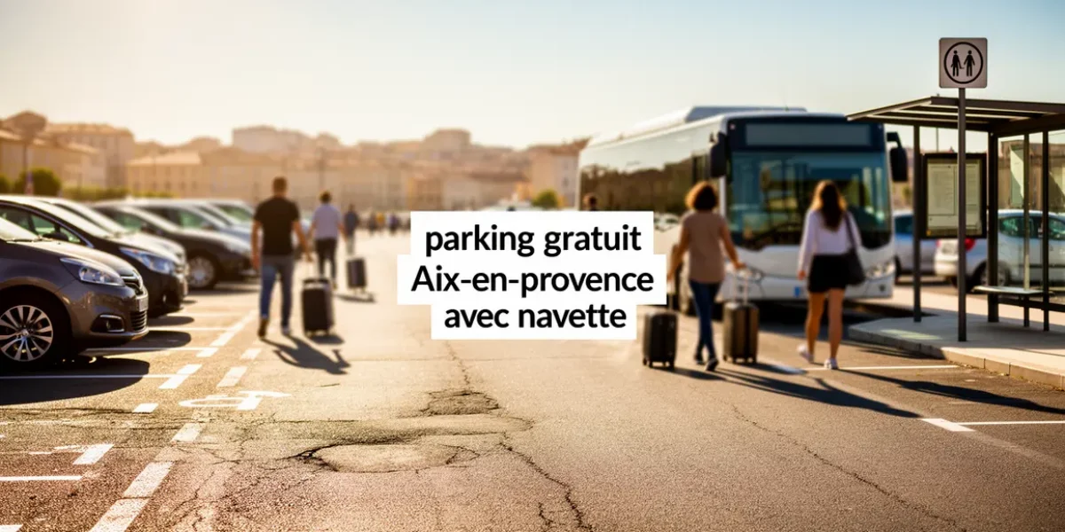 Zone de stationnement parking gratuit Aix-en-Provence navette