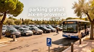 parking aix-en-provence gratuit avec navette