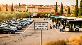 parking relais gratuit aix en provence navette bus