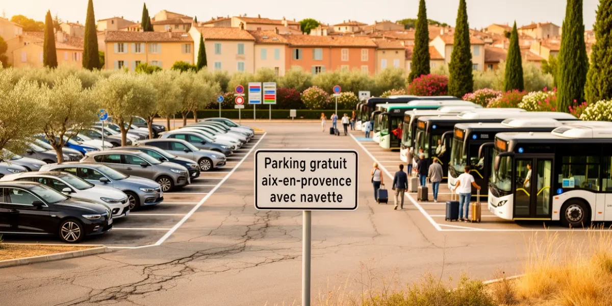 parking relais gratuit aix en provence navette bus