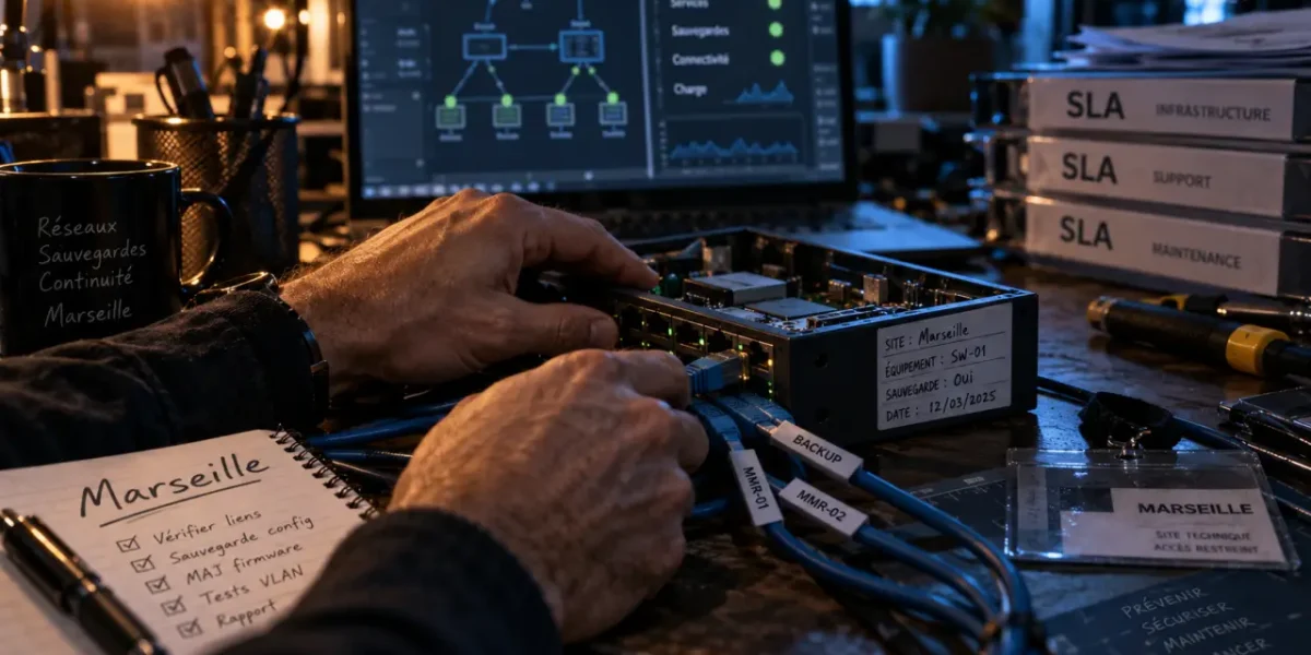 Prestataire informatique marseille : technicien dépannage réseau rapide