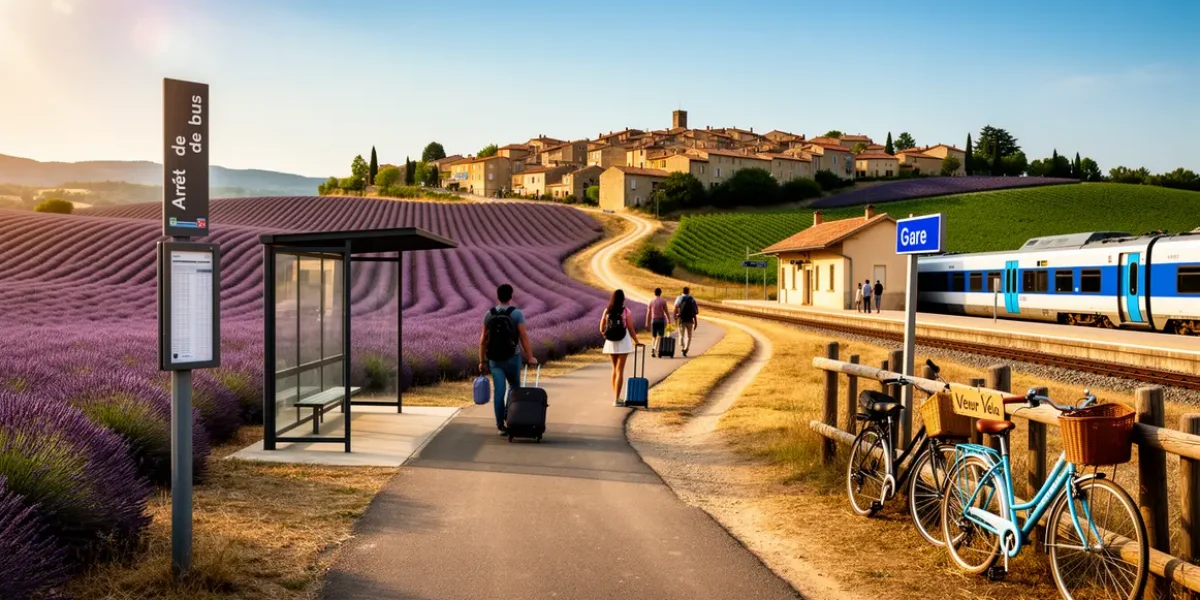 Provence sans voiture lavande transports voyageurs