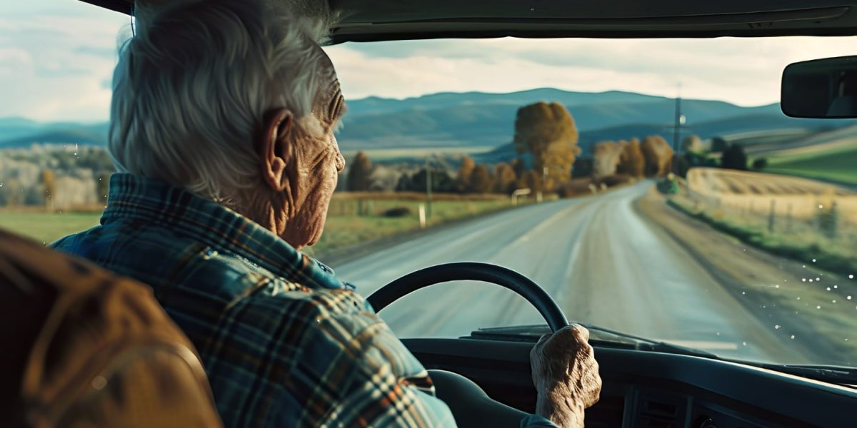 senior au volant