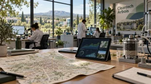 Technopole de l'environnement arbois méditerranée : bureau Cleantech et données environnementales