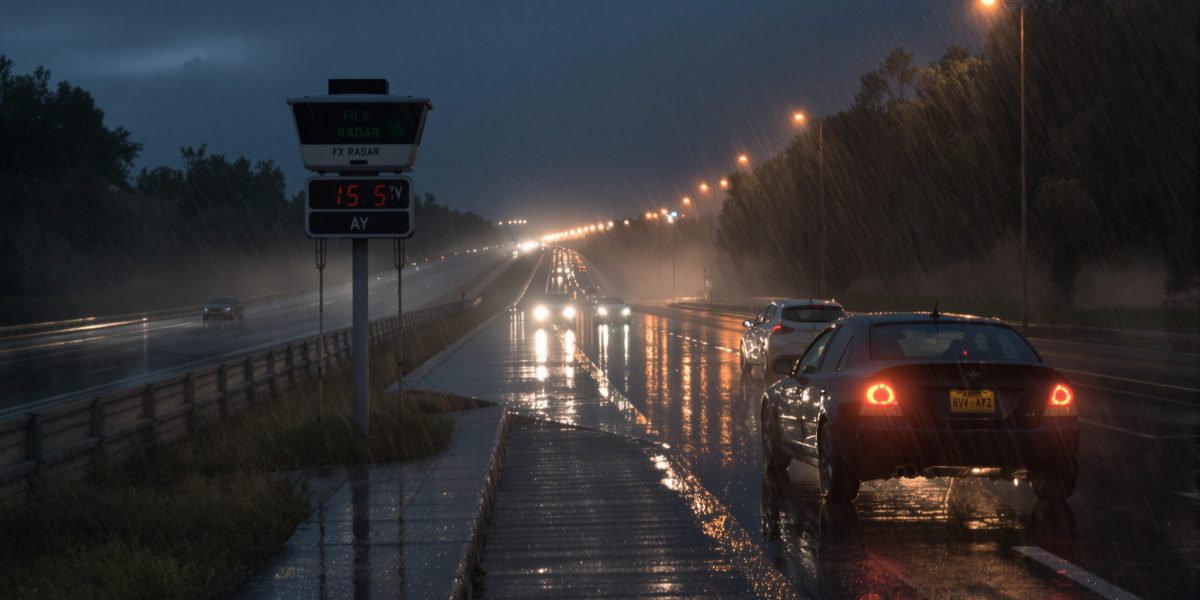 Radar automatique sous la pluie