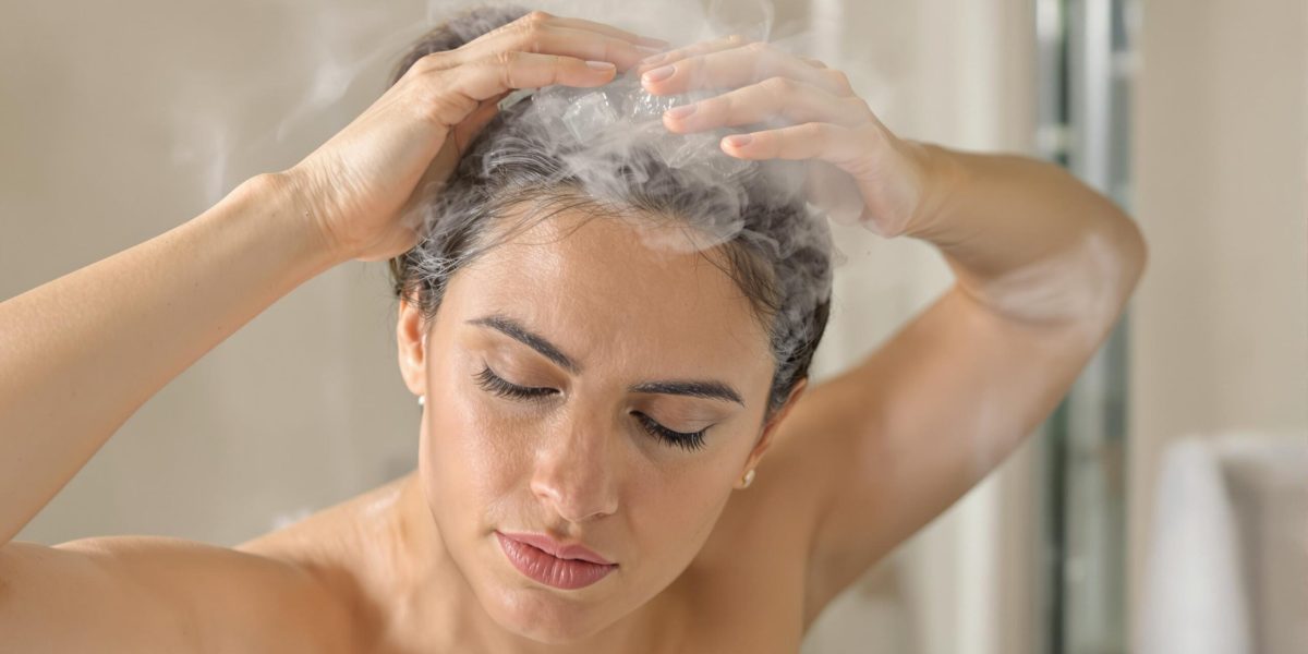 Un simple glaçon pour dire adieu aux cheveux gris