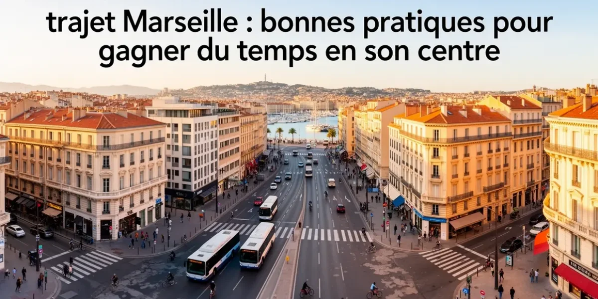 Vue panoramique trajet Marseille axes principaux