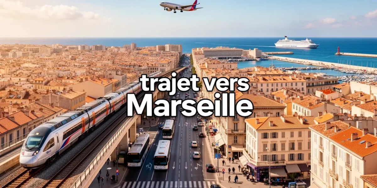 Vue des transports convergeant vers Marseille