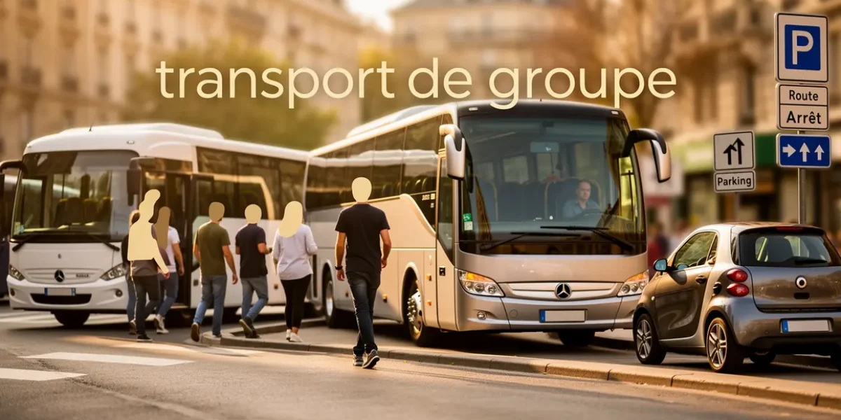 Personnes montant dans minibus autocar voiture transport de groupe
