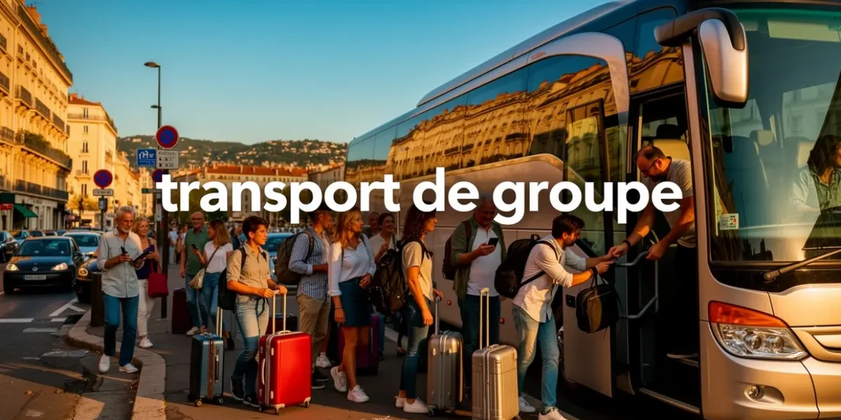 groupe embarquant autocar transport de groupe aix marseille