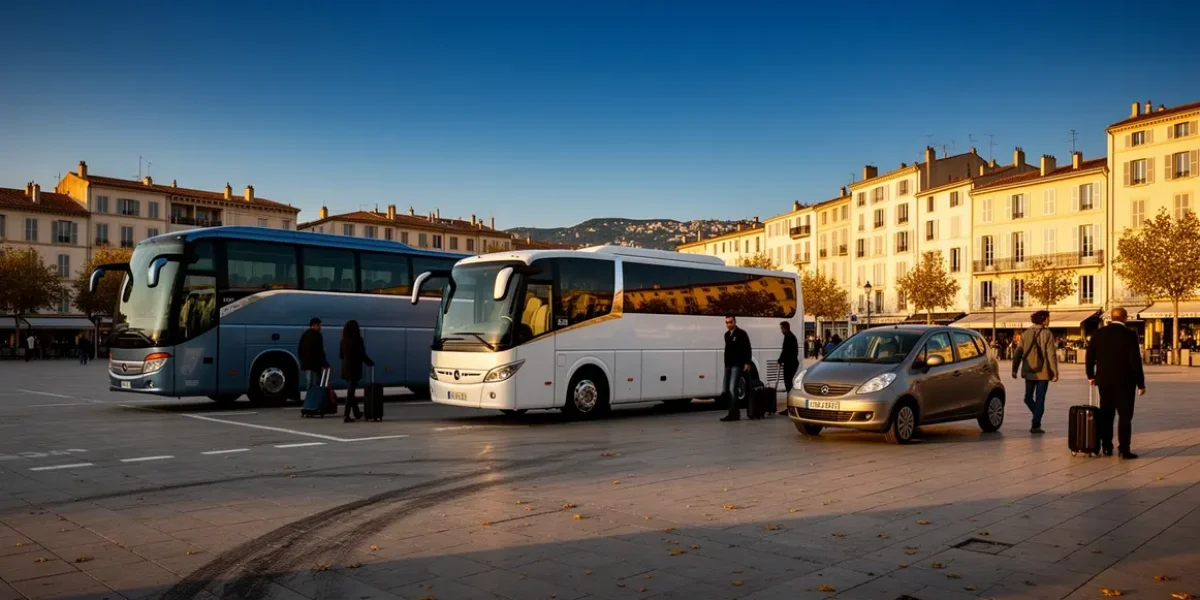 minibus autocar voiture transport groupe budget Aix-Marseille